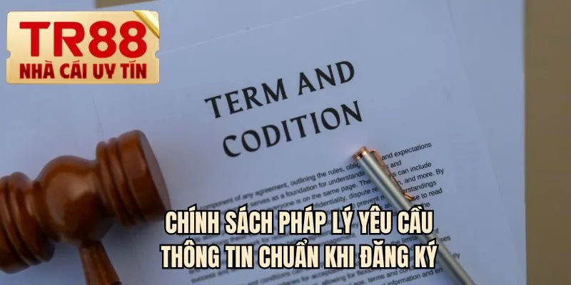 Chính sách pháp lý yêu cầu thông tin chuẩn khi đăng ký